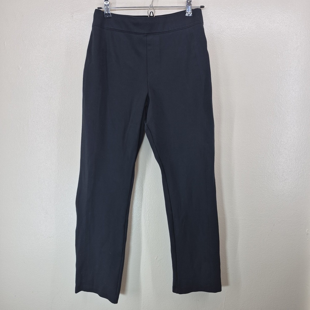 Spanx The Perfect Pant Womens Medium Black Slim Straight Ponte 20254R‎